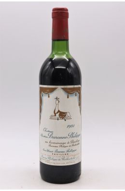 Mouton Baronne Philippe 1981 -10% DISCOUNT !