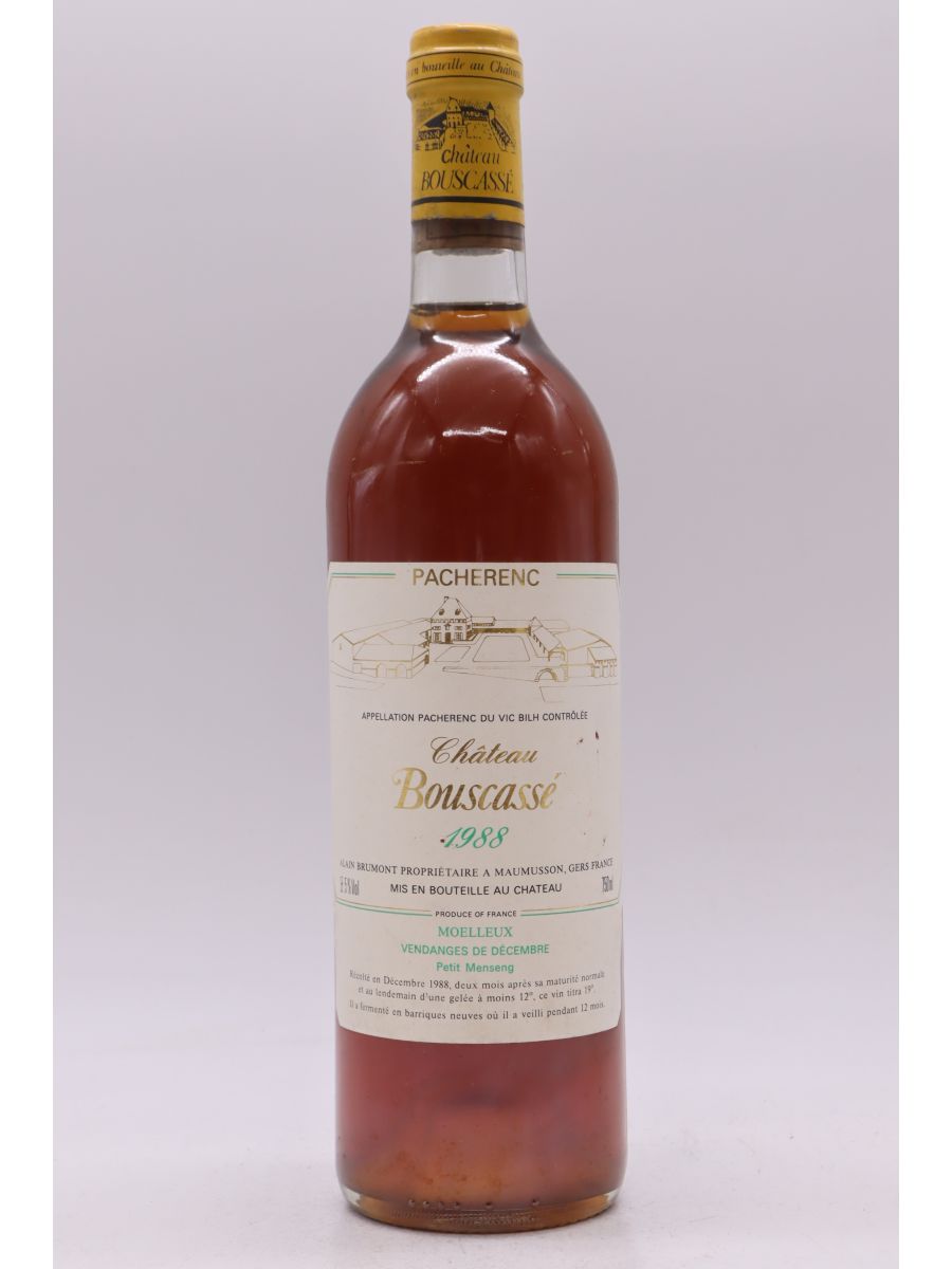 Bouscassé Pacherenc du Vic Bilh Moelleux 1988