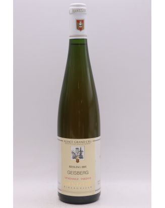 Kientzler Alsace Grand cru Riesling Geisberg Vendanges Tardives 2005