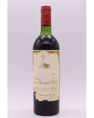 Mouton Baronne Philippe 1975 -10% DISCOUNT !
