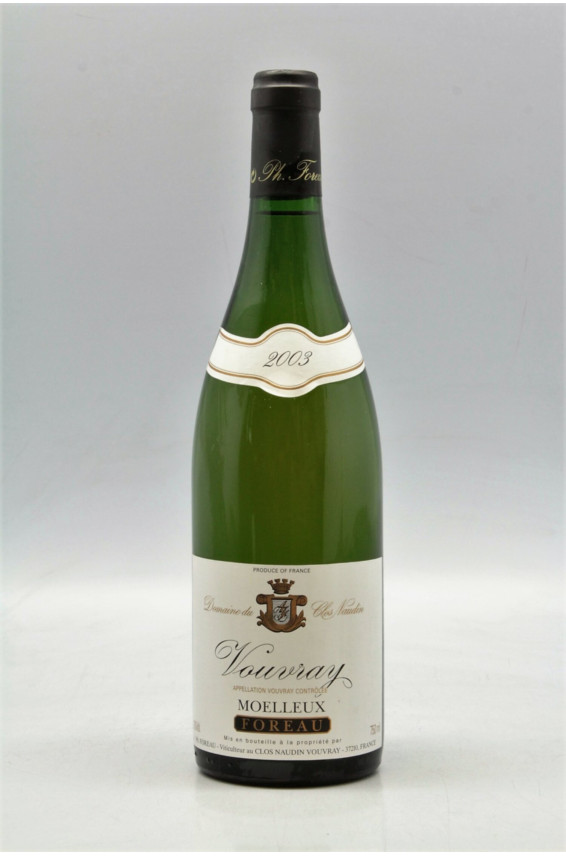 Foreau Vouvray Moelleux 2003