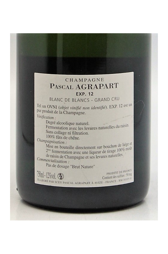 Pascal Agrapart Expérience 12
