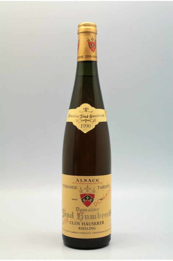 Zind Humbrecht Alsace Riesling Clos Hauserer Vendanges Tardives 1990