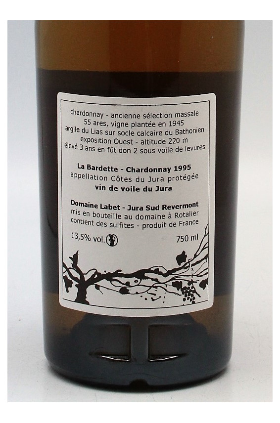 Labet Côtes du Jura vin de voile La Bardette 1995 blanc