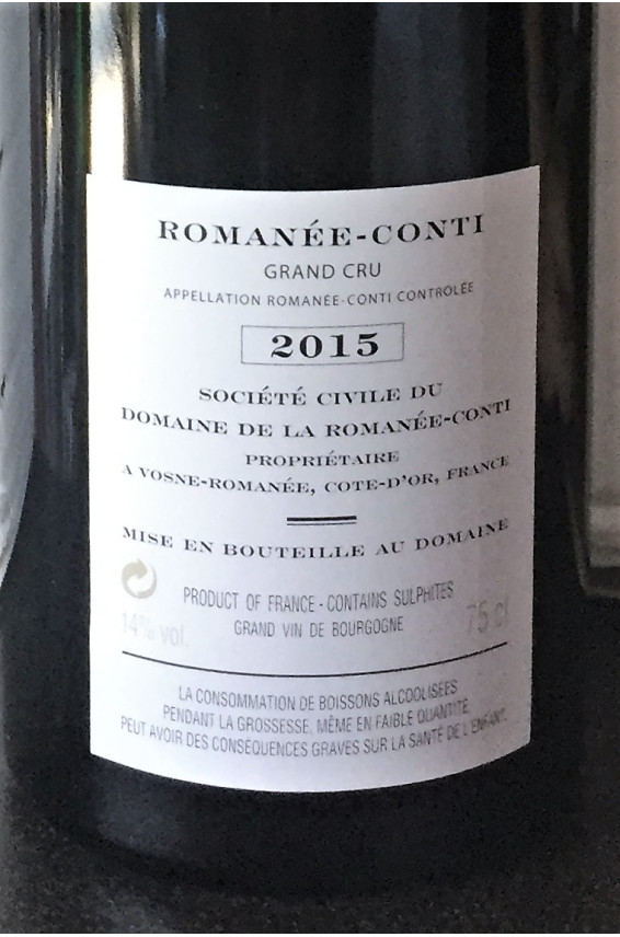 Romanée Conti 2015
