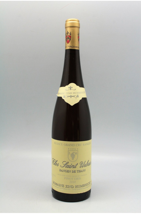 Zind Humbrecht Alsace Grand cru Pinot Gris Rangen de Thann Clos Saint Urbain 2010