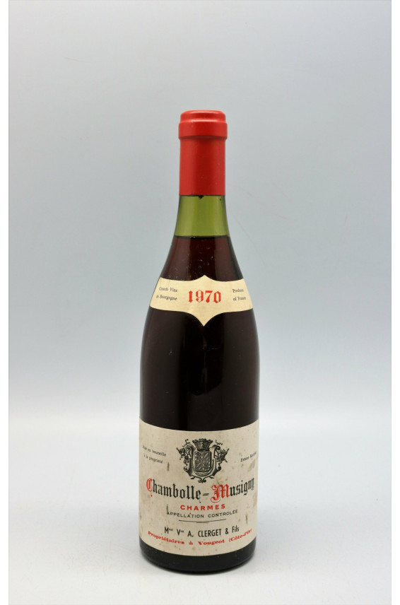 Christian Clerget Chambolle Musigny 1er cru Les Charmes 1970