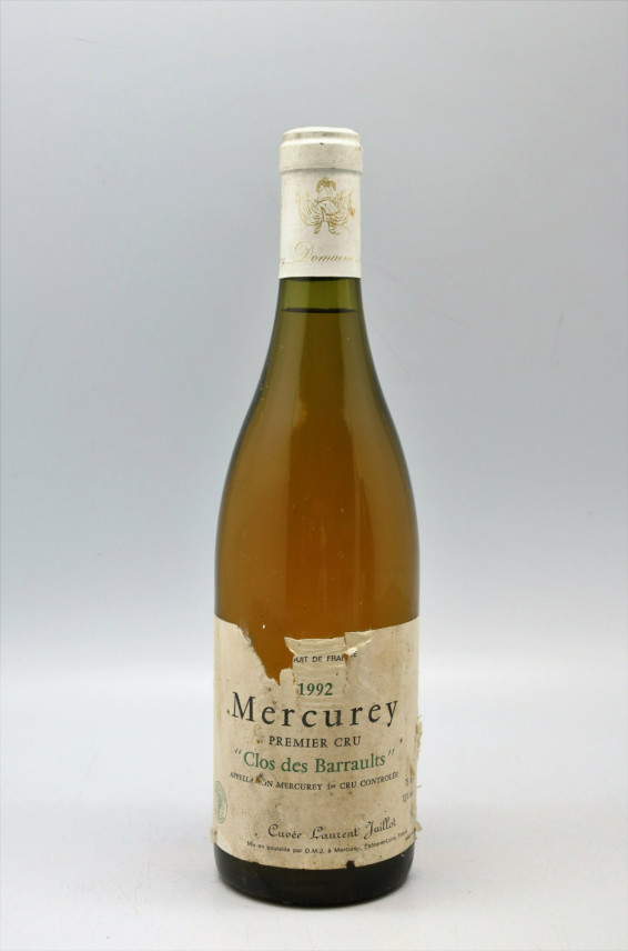 Michel Juillot Mercurey 1er cru Clos des Barraults 1992 blanc - PROMO -10% !