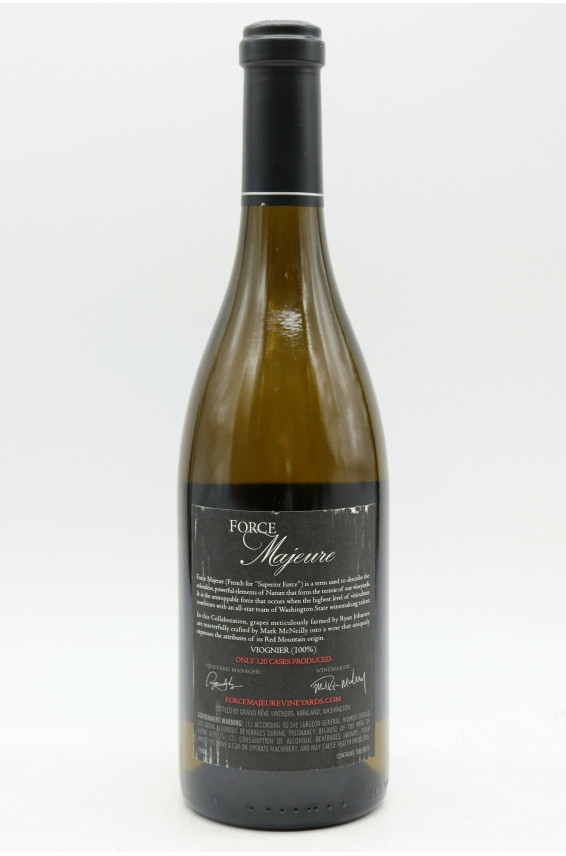 Force Majeure Red Mountain Viognier 2011 blanc